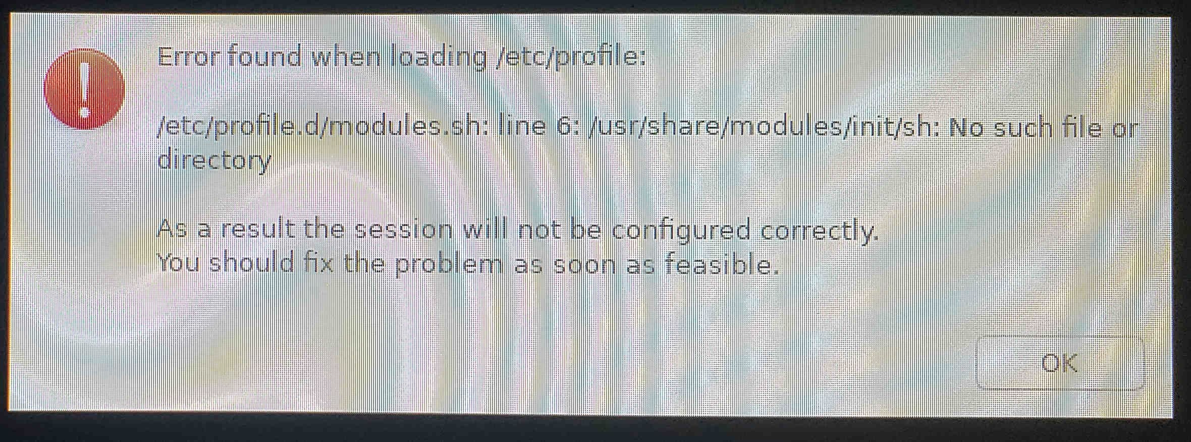 Error found when loading /etc/profile: - Dropbox Community
