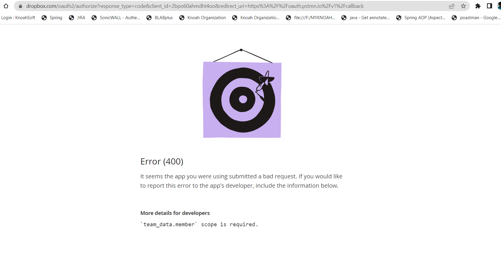 Dropbox Oauth issue - Dropbox Community