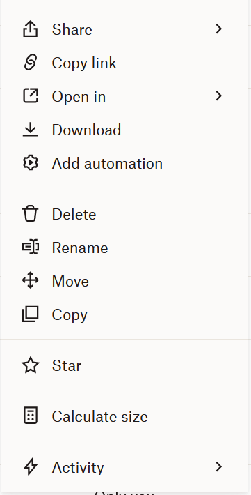 How can I check the size of each single folder or few files together ...