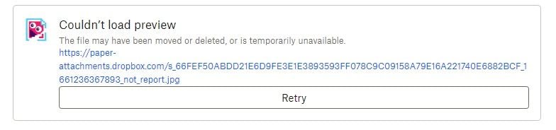 error uploading images to drobox paper - Dropbox Community