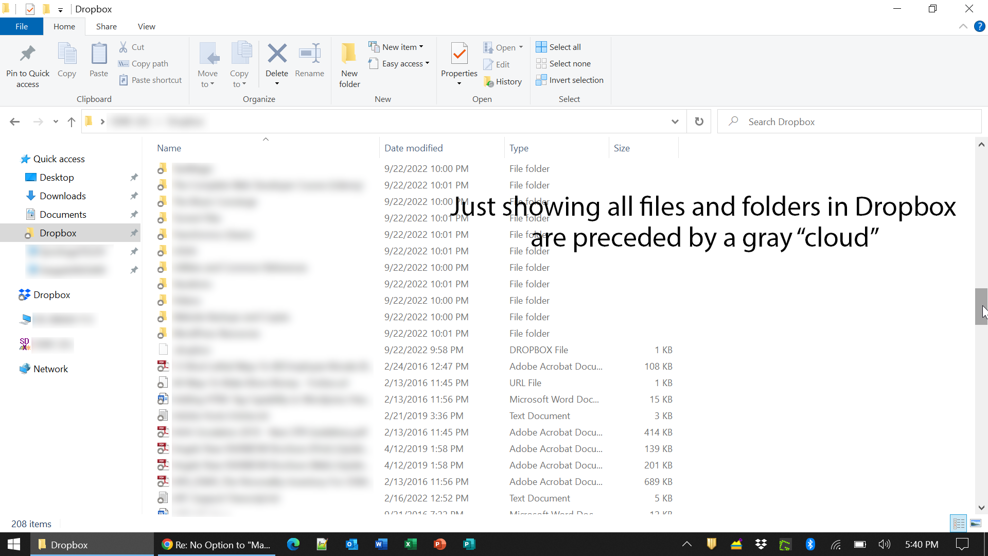 Need all my files accessible locally. On my machine there's no option ...