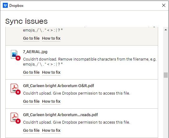 I've been having issues with Dropbox for months. Getting stuck indexing ...