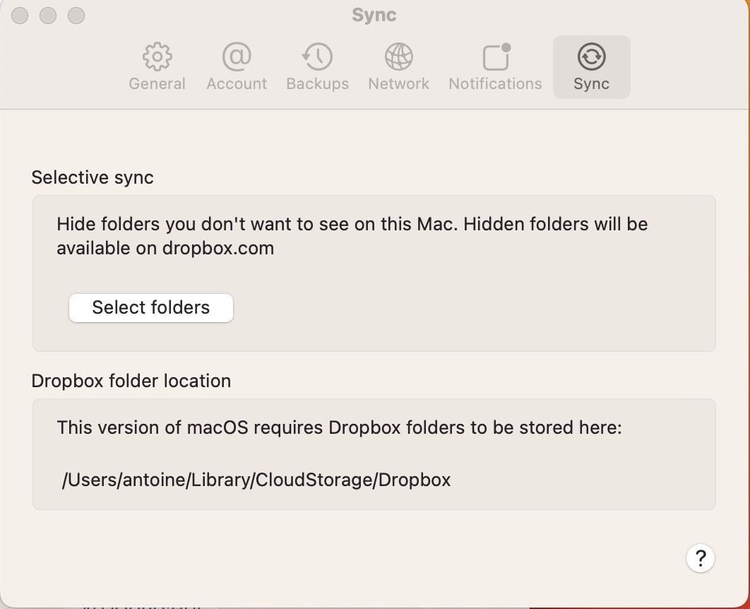How to disable selective sync to keep all files locally ? - Dropbox ...