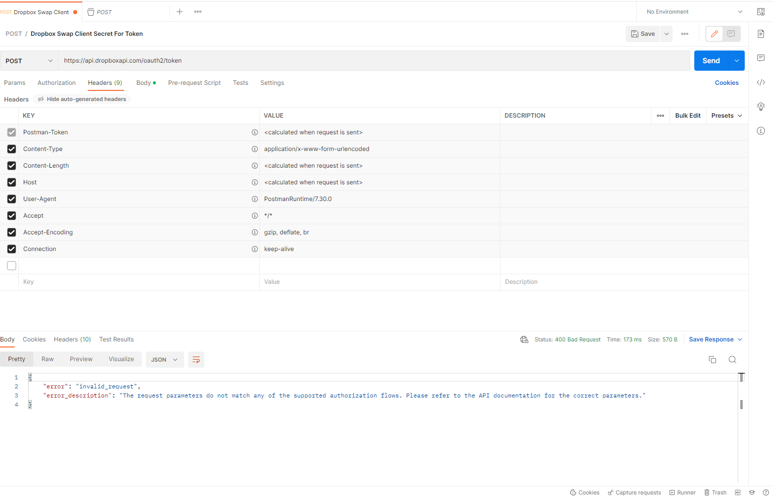 Issue Generating Refresh Token with OAuth Code Flow - Dropbox Community