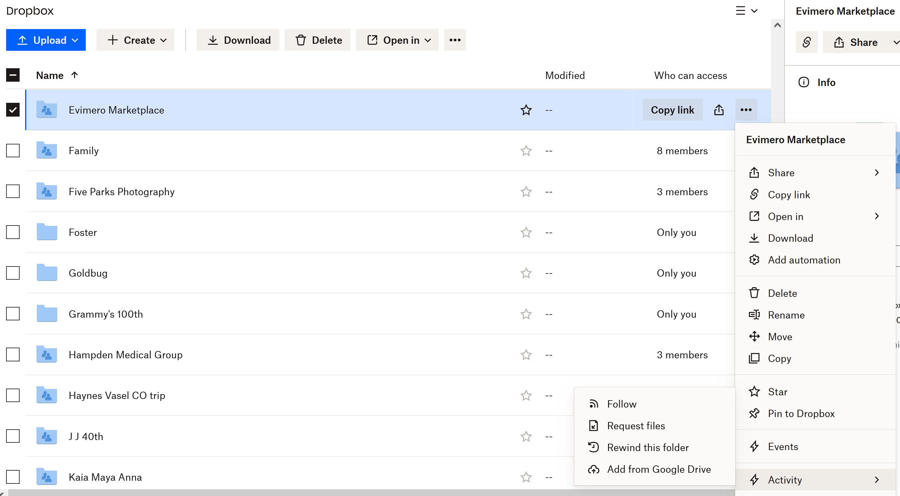 View file and folder size - Dropbox Community