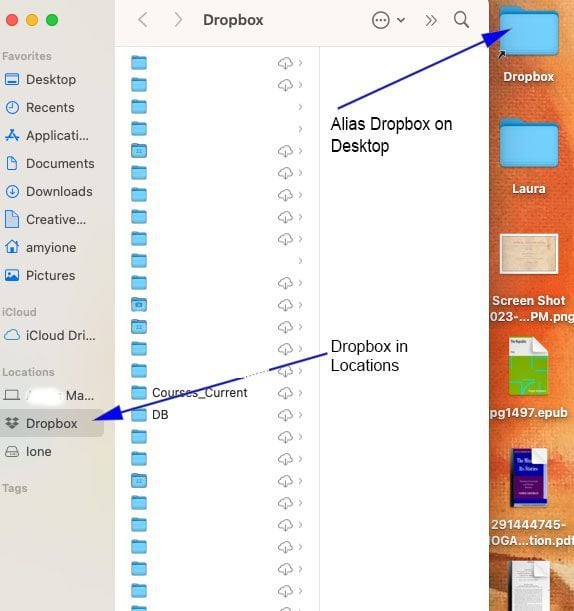 Dropbox Update on Mac > Alias Folder on Desktop - Dropbox Community