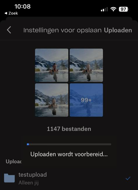 1 byte files when uploading many photos through Dropbox iOS app ...