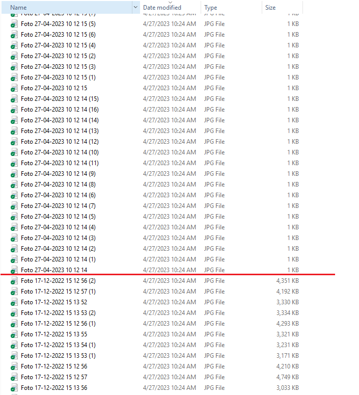 1 byte files when uploading many photos through Dropbox iOS app ...