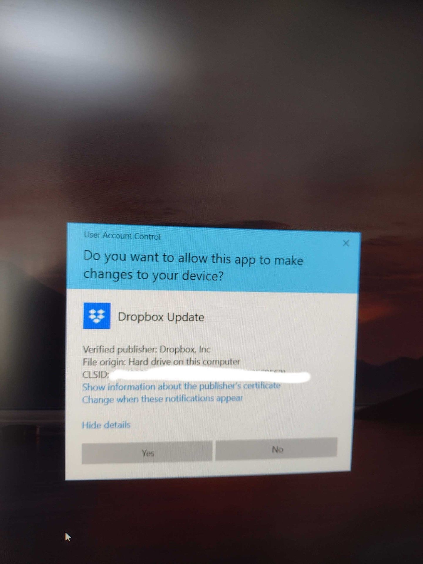 Update Dropbox Constant