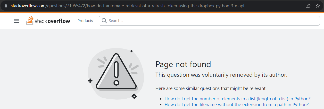 How can I automate retrieval of a refresh token using the Python API ...