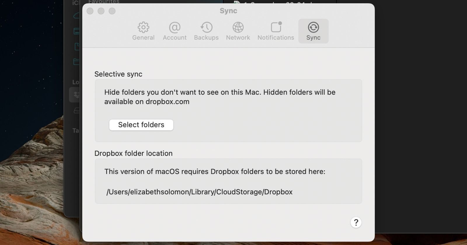 I can't use the selective sync feature due to an error - Dropbox Community