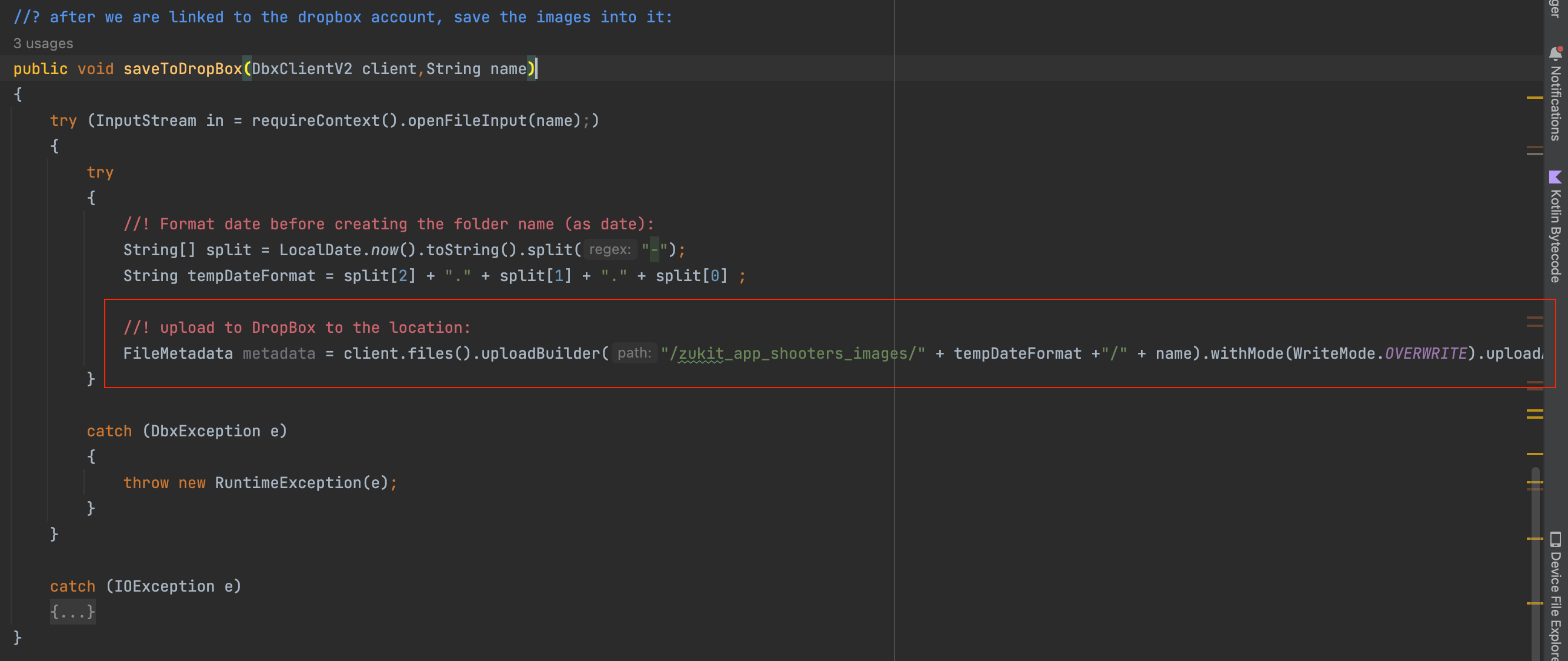 Android app and DropBox API - Dropbox Community