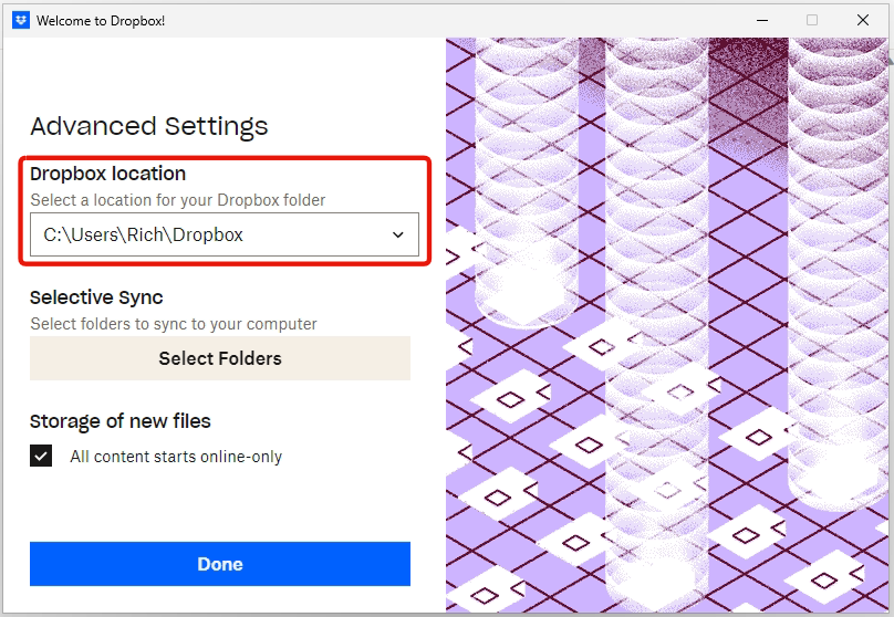 How to back up my Dropbox content and use an external drive instead ...