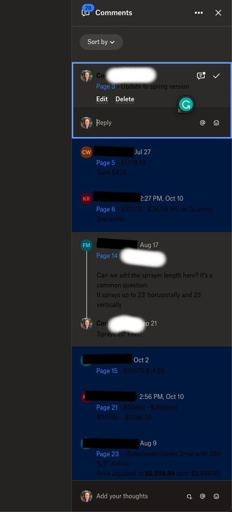 Dark Mode on Web suddenly, and I can't read comments. - Dropbox Community