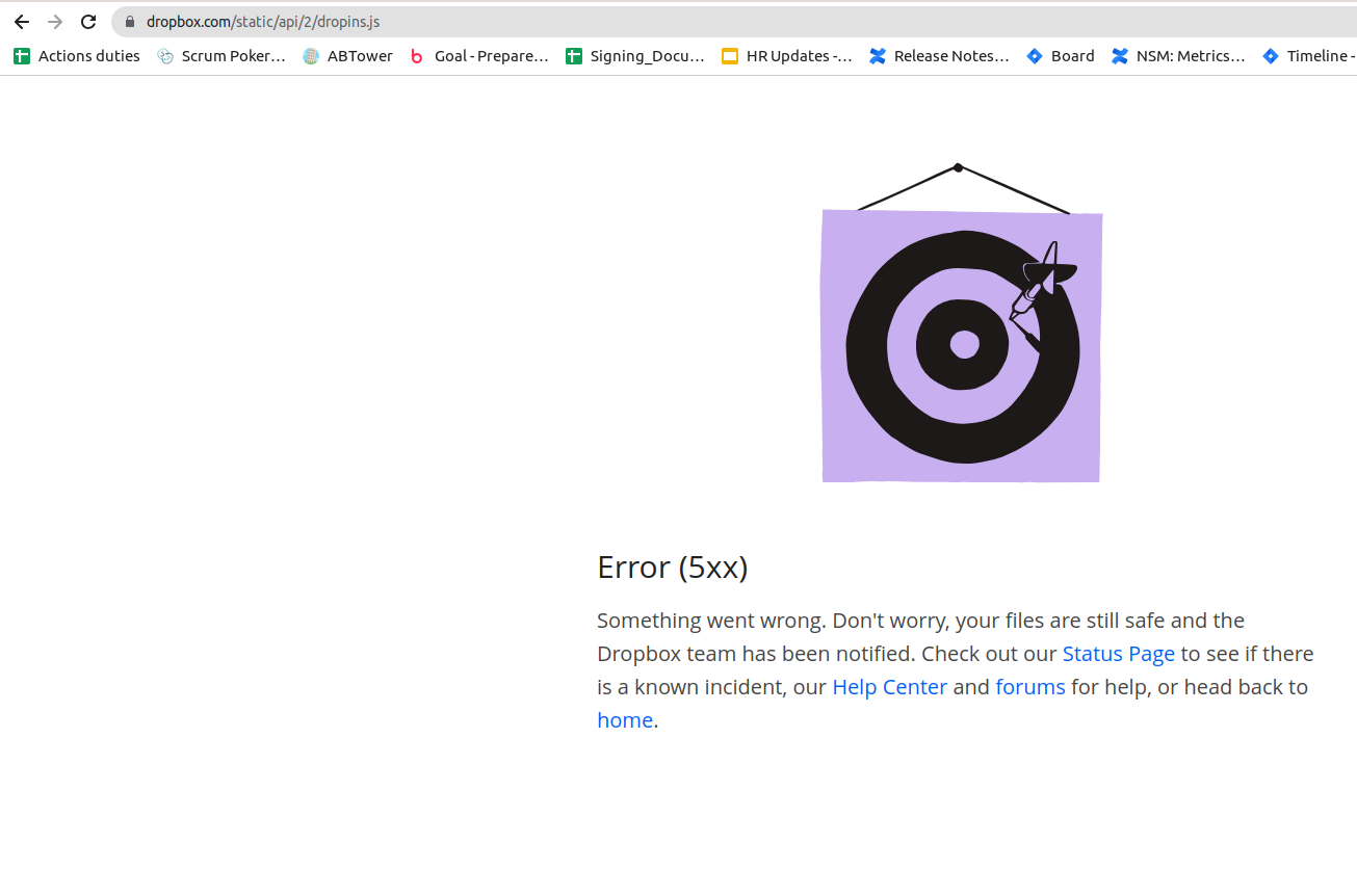 API Error 500 - Dropbox Community