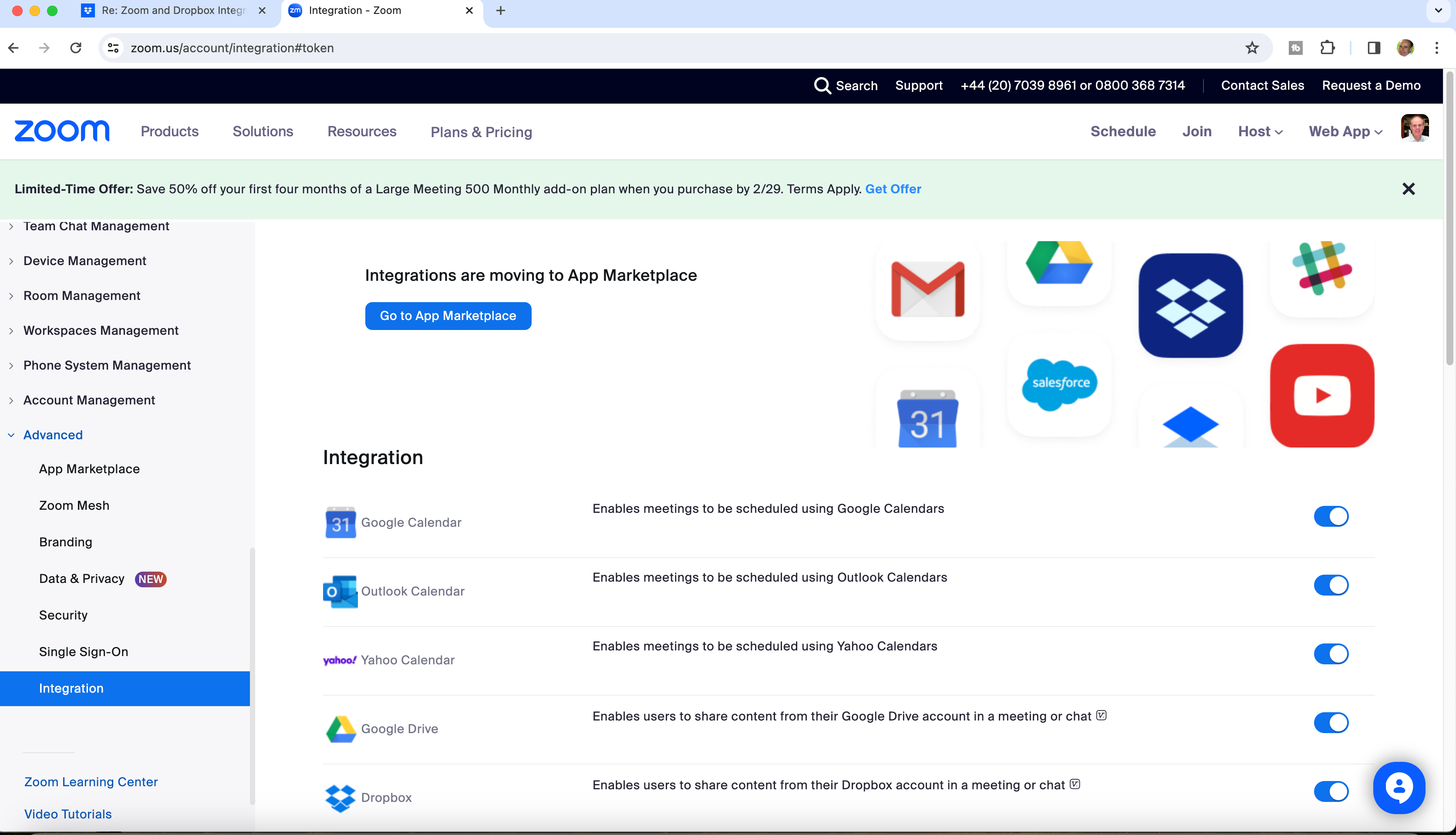 Dropbox Integration with Zoom deprecated. - Dropbox Community