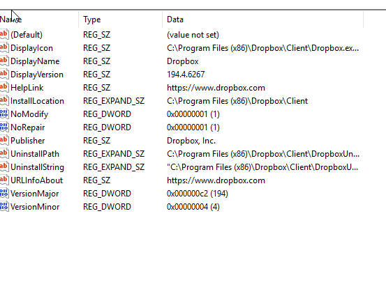 I can't install the Dropbox 64bit version, the 32bit version shows up ...