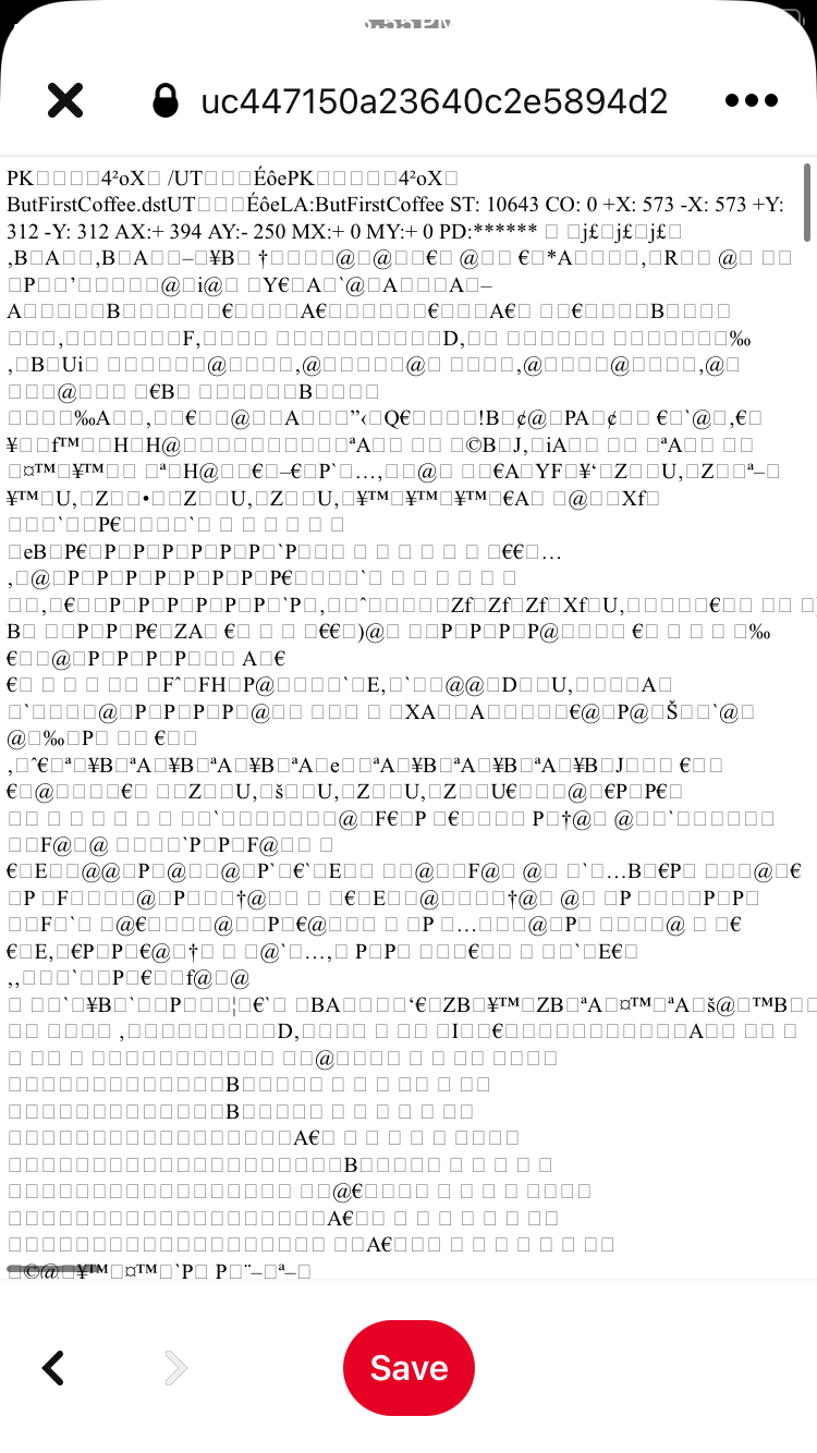 Scrambled Code when sharing folder to Iphone/Ipad - Dropbox Community