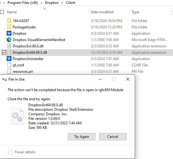 "Dropbox failed to uninstall" on Win10. - Dropbox Community