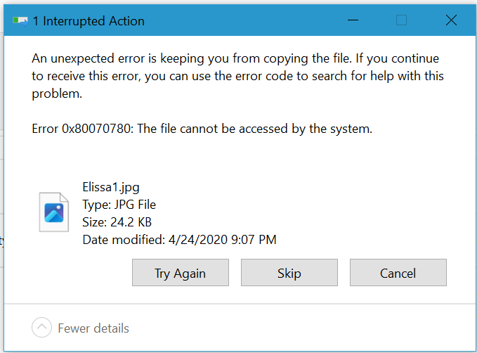 File X Error I see a grey X next to my Windows files and they can't be opened after ...