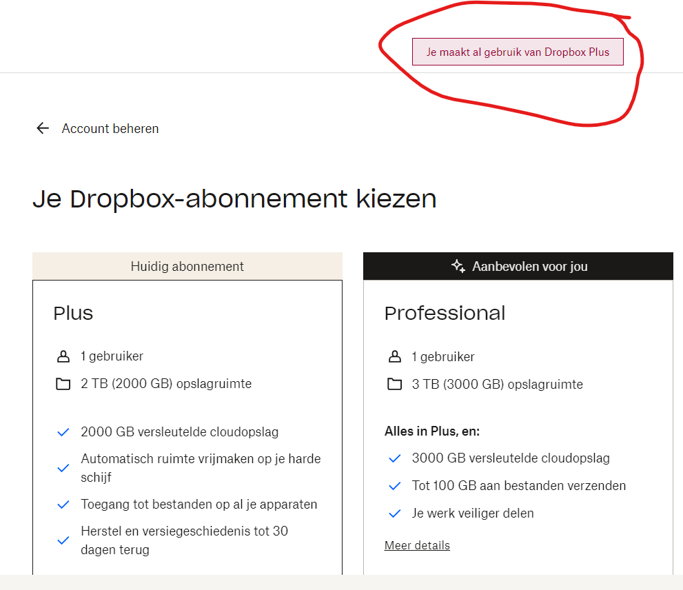 Upgrade Not Working - Dropbox Community
