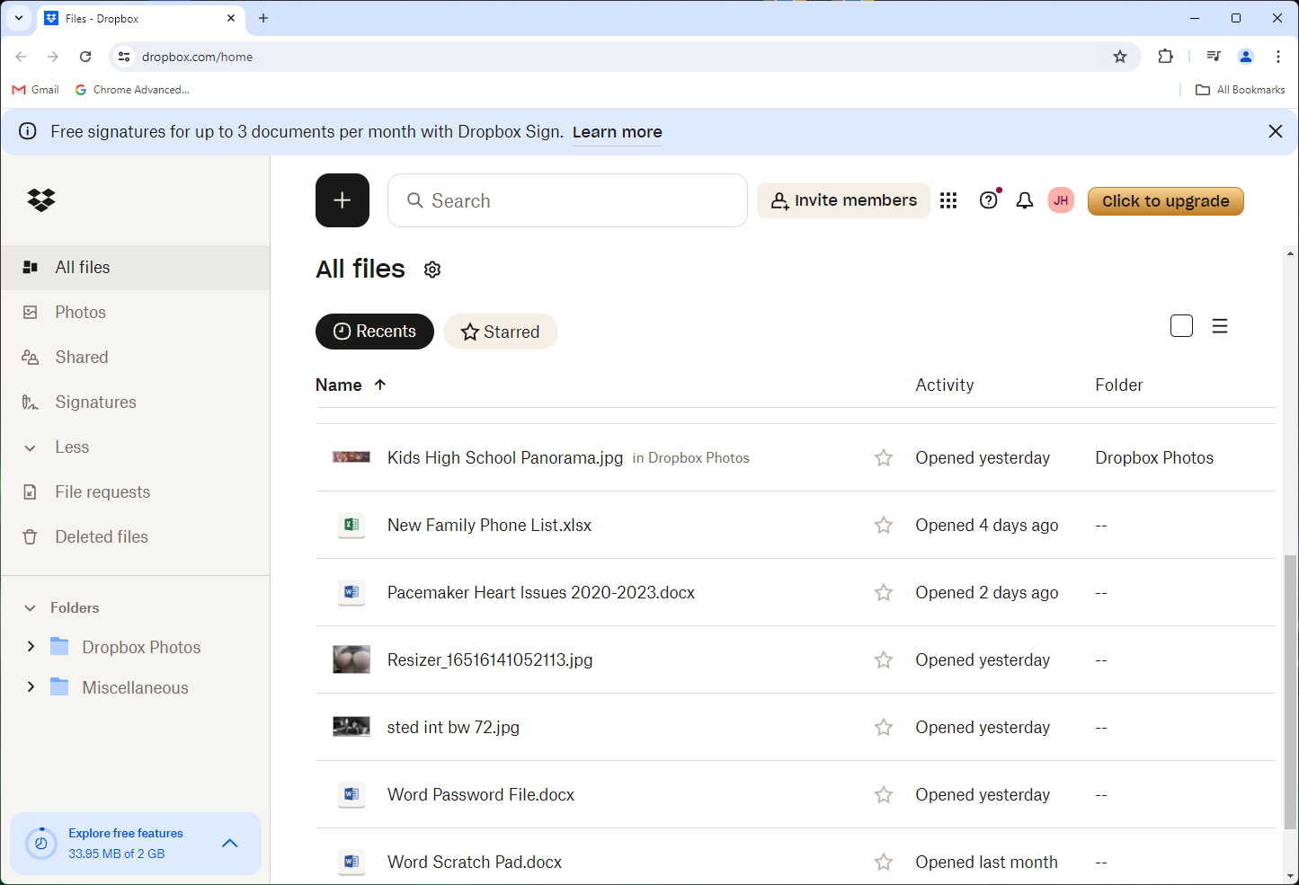Can I delete files from recent files history? - Dropbox Community