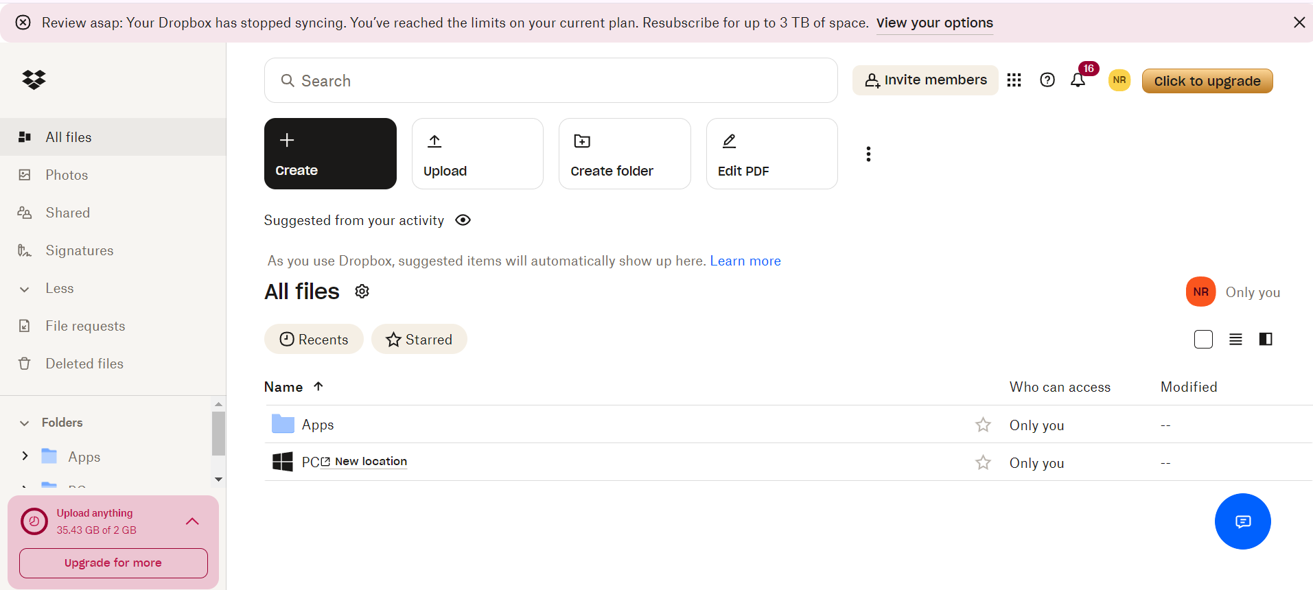 Where are the files that are using up my storage space? - Dropbox Community