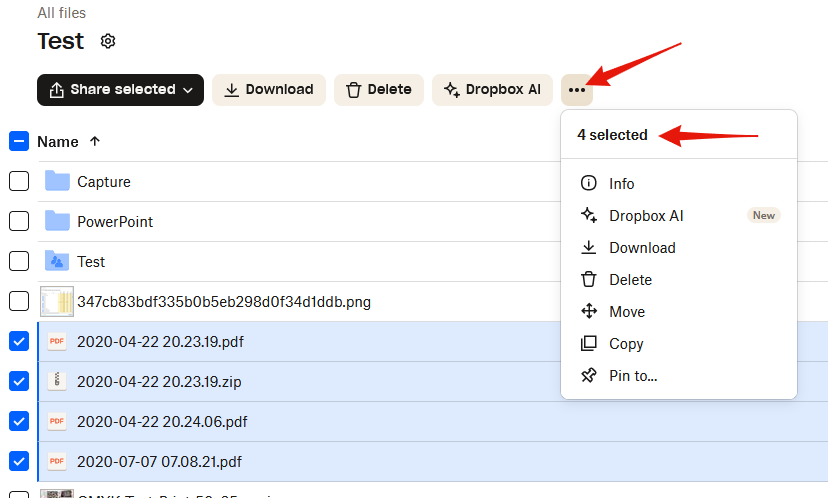 Drop Box Counter Bring back the counter for selected files - Dropbox Community