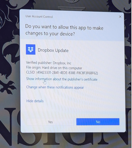 Update Dropbox Dropbox update pop-up keeps re-appearing on Windows 11 even after ...