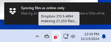 My Dropbox app is stuck at "Connecting" and I can't use compatibility ...