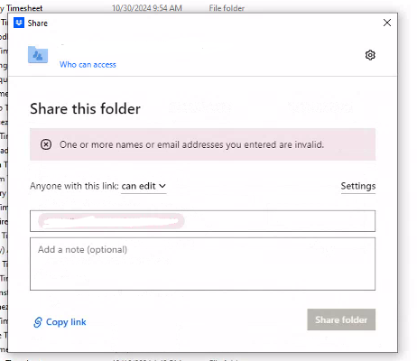 Error 404 Dropbox Error when trying to share a folder with a specific email address ...