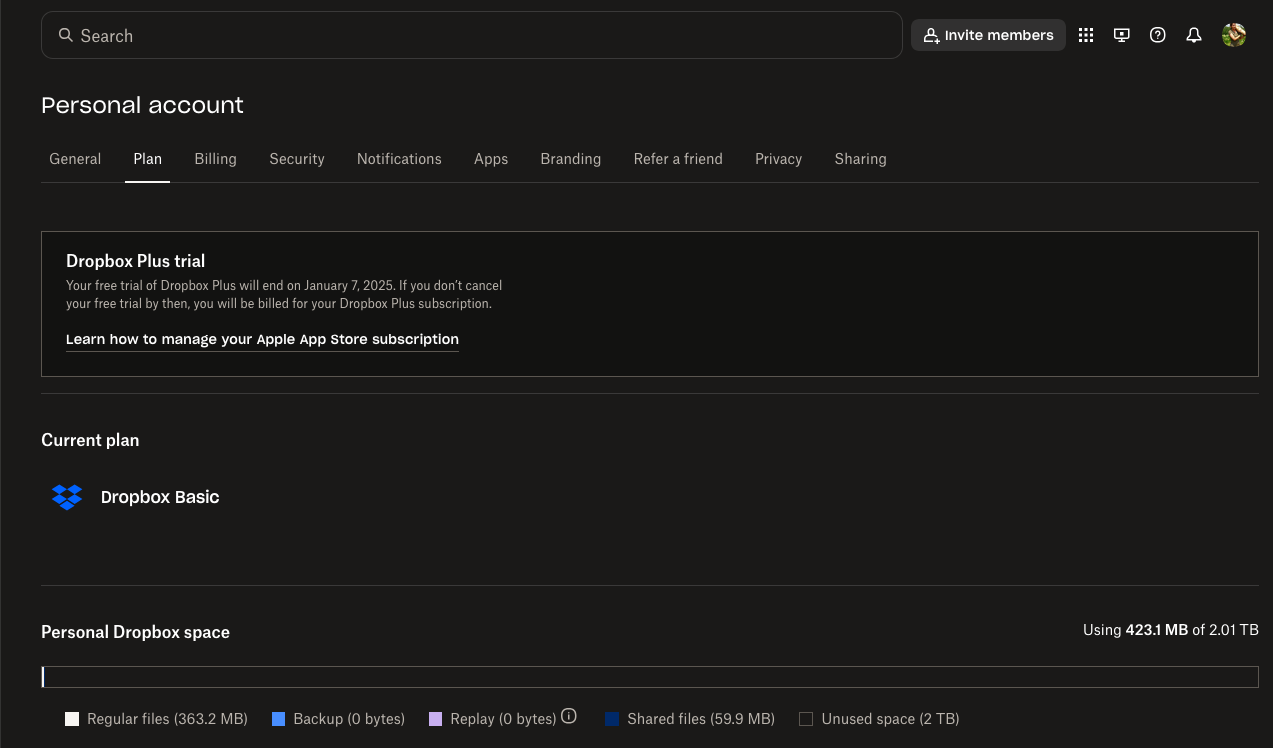 Having trouble cancelling my trial and deleting my account - Dropbox ...