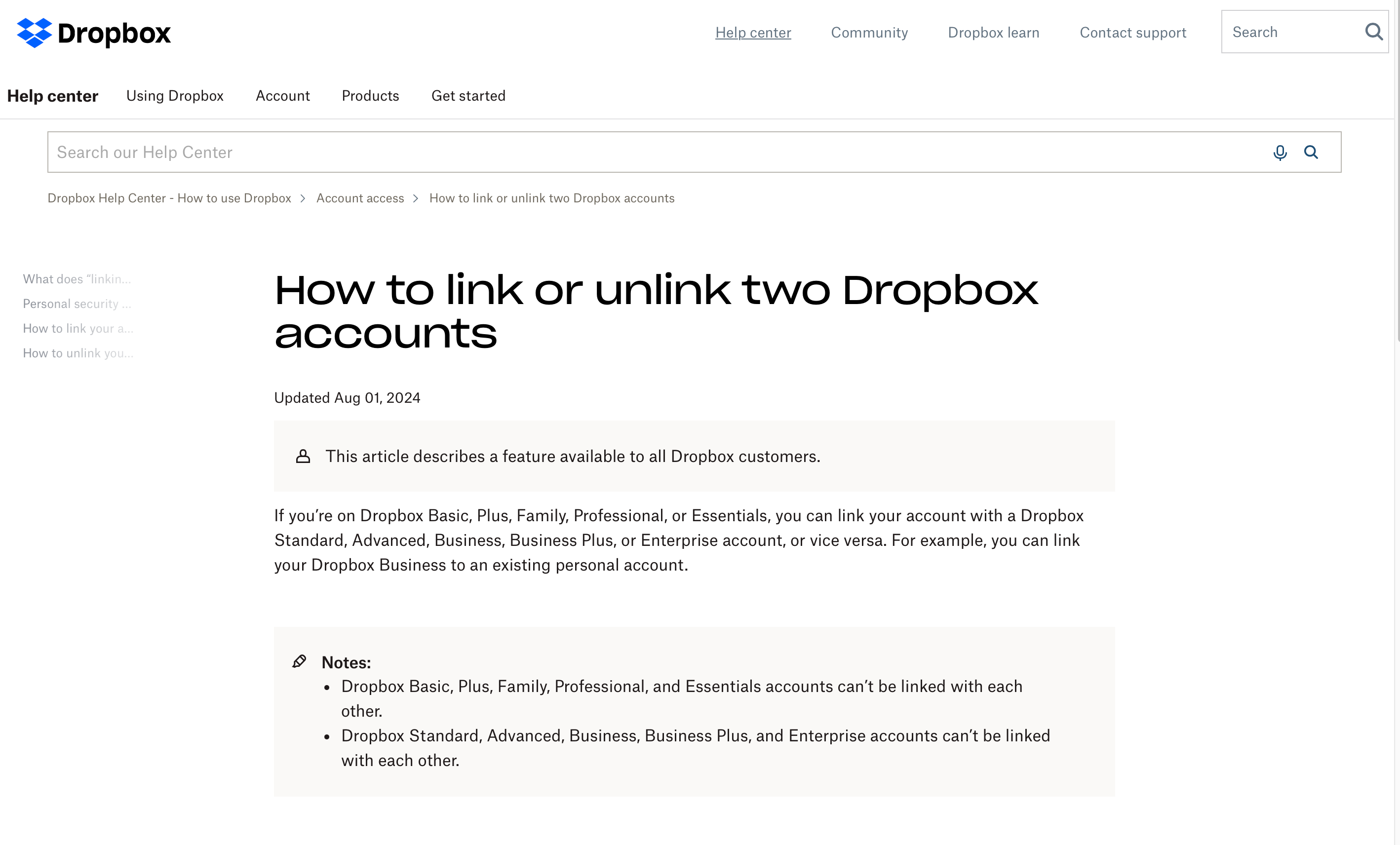 How can I convert my Dropbox account from personal to Business ...