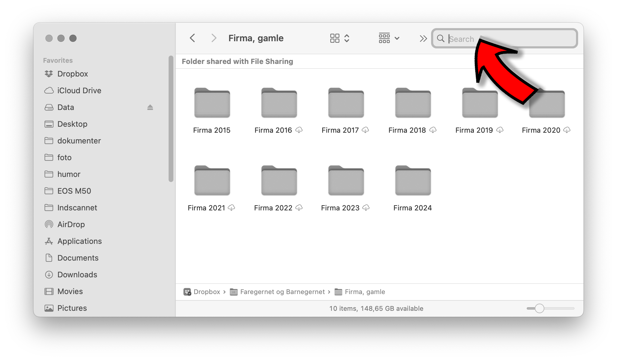 Searching for files in Finder in the Dropbox folder isn't working on ...