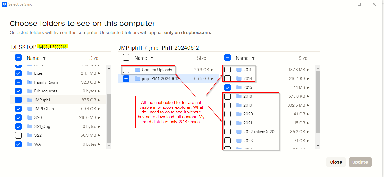 How can I see all files in Windows explorer without having to download ...