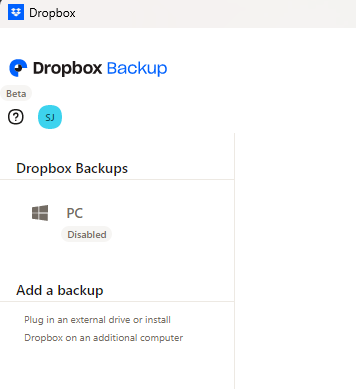 The Dropbox app is trying to sync folders, and there's no option to ...