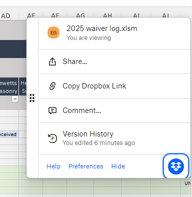 Dropbox Badge doesn't always work with my Microsoft files. - Dropbox ...
