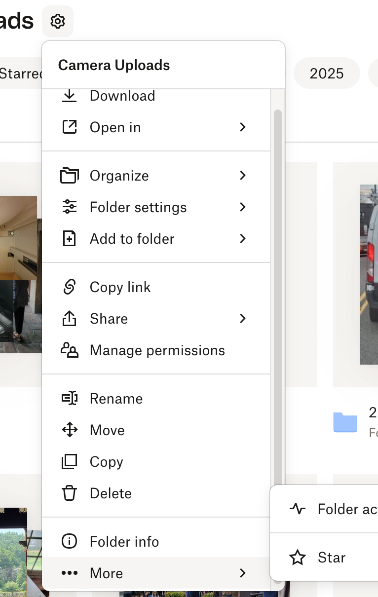 How can I always show the most recent files first in the camera uploads ...