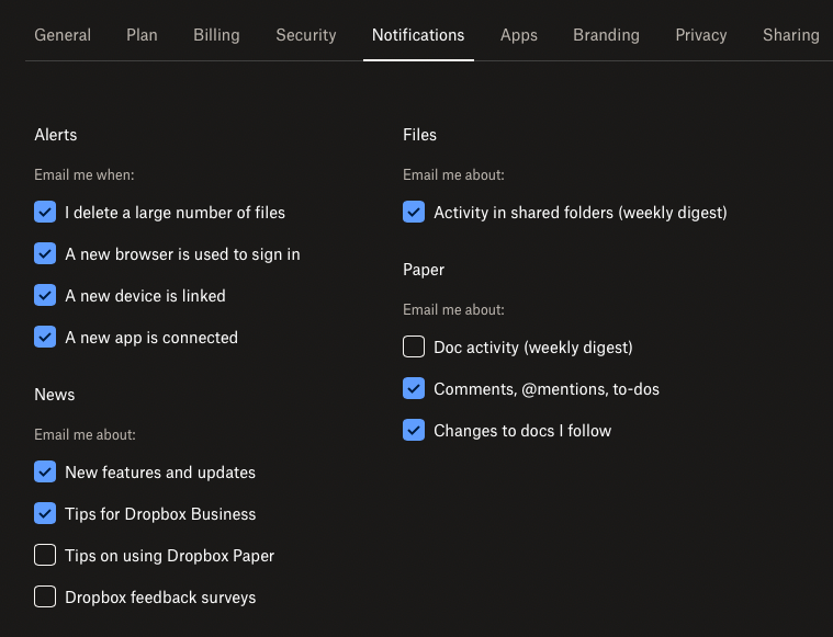 Disable Email Disable email notifications about downloads and expiration of existing ...