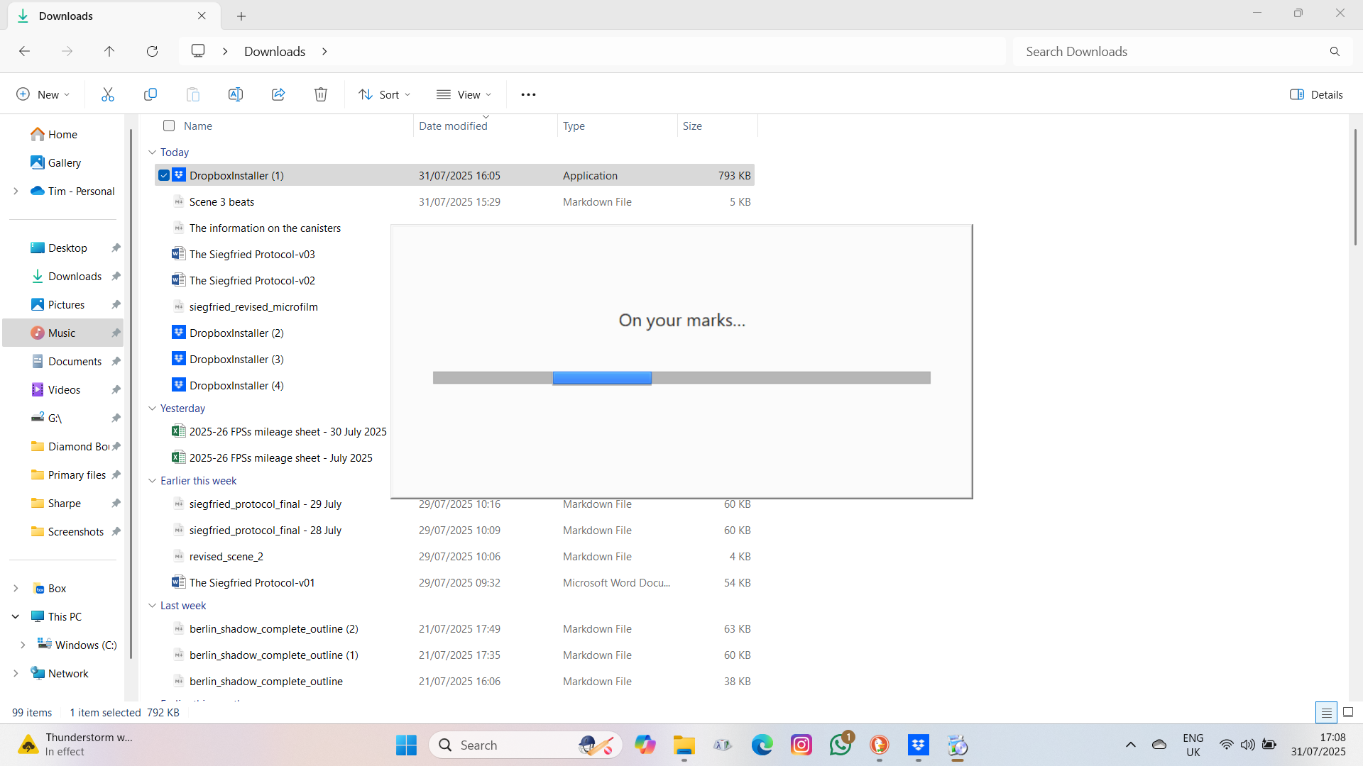 I can't reinstall Dropbox on my laptop - after a point the installation ...