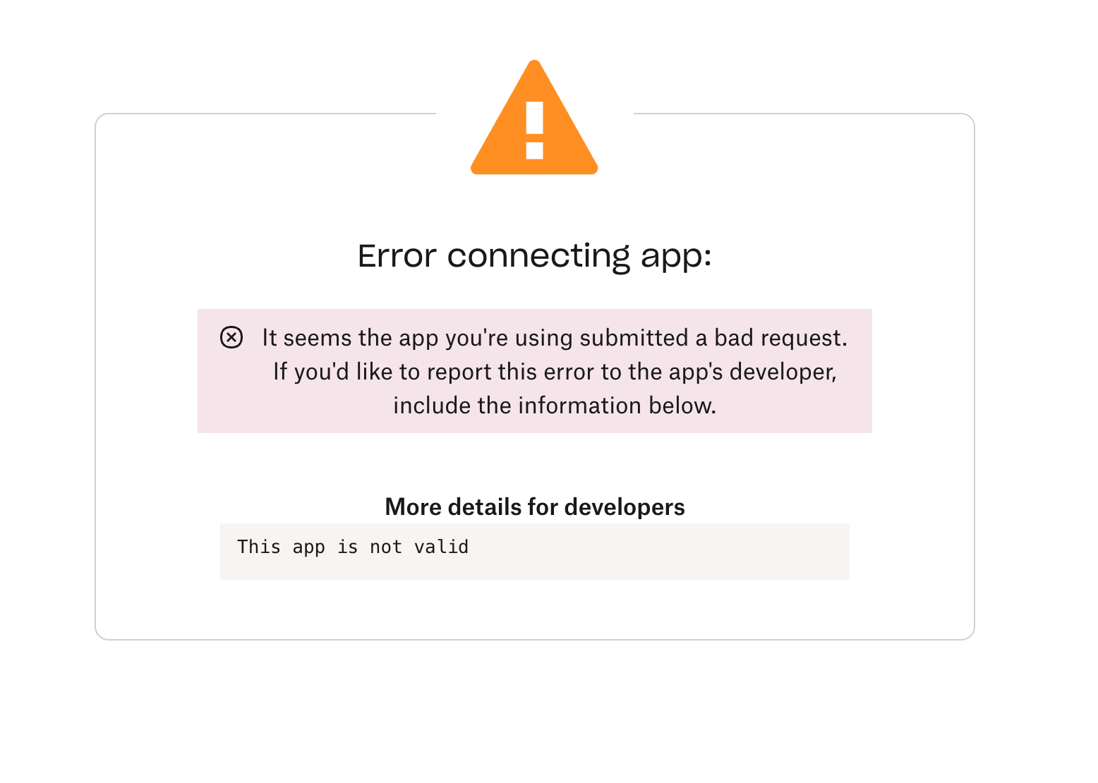 This app is not valid when trying to authenticate with Oauth - Dropbox ...