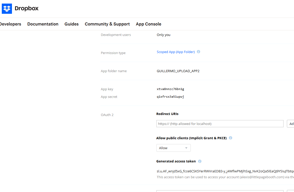 Can't get Oauth to work... please help - Dropbox Community