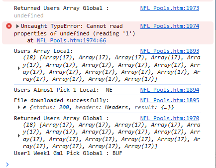 Returning array from downloaded dropbox file in async function ...