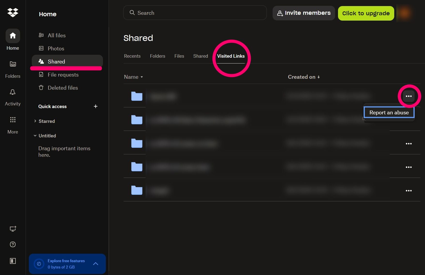 How To Delete Viewed Links On Dropbox