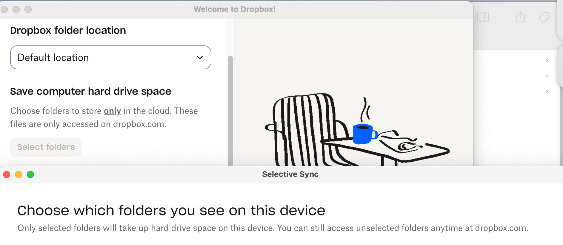 Dropbox doesn't keep my selective sync settings when on OSX Sequoia 15. ...