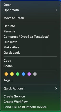 The Dropbox context menu isn't working on my Mac. - Dropbox Community