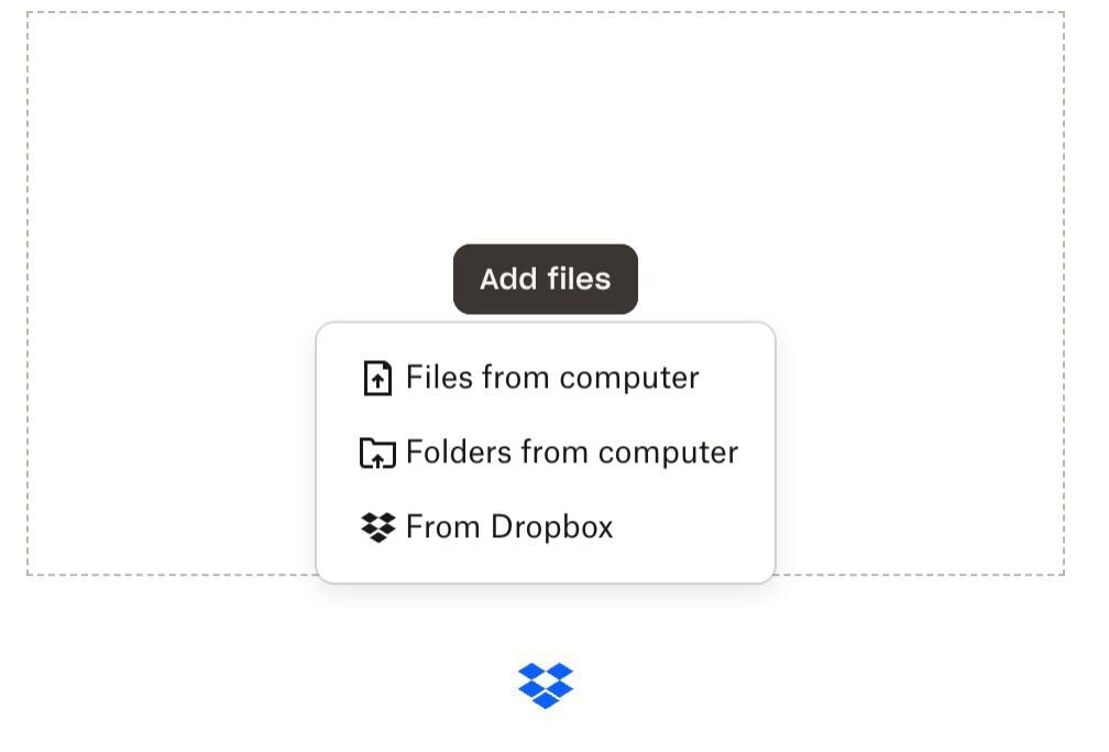 Upload Window Dialog File Request Upload Dialog - Dropbox Community