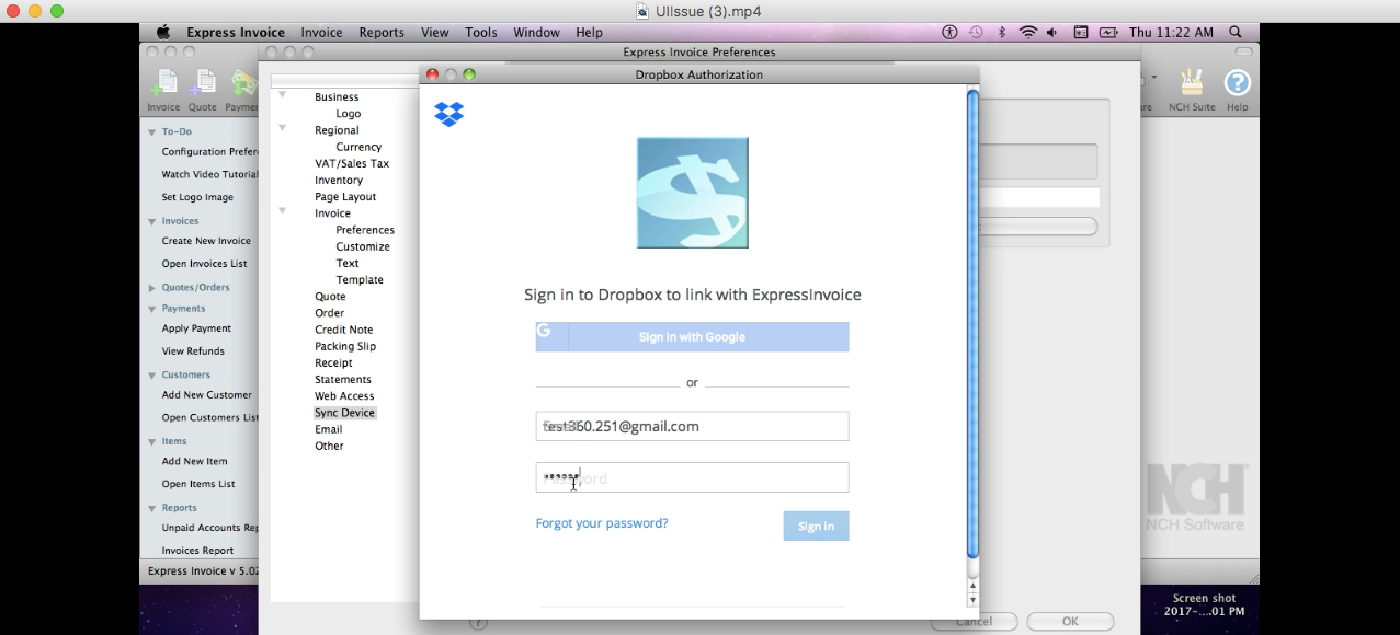 Dropbox API v2 on MAC OSX 10.6 login issue GUI issue and not able to ...