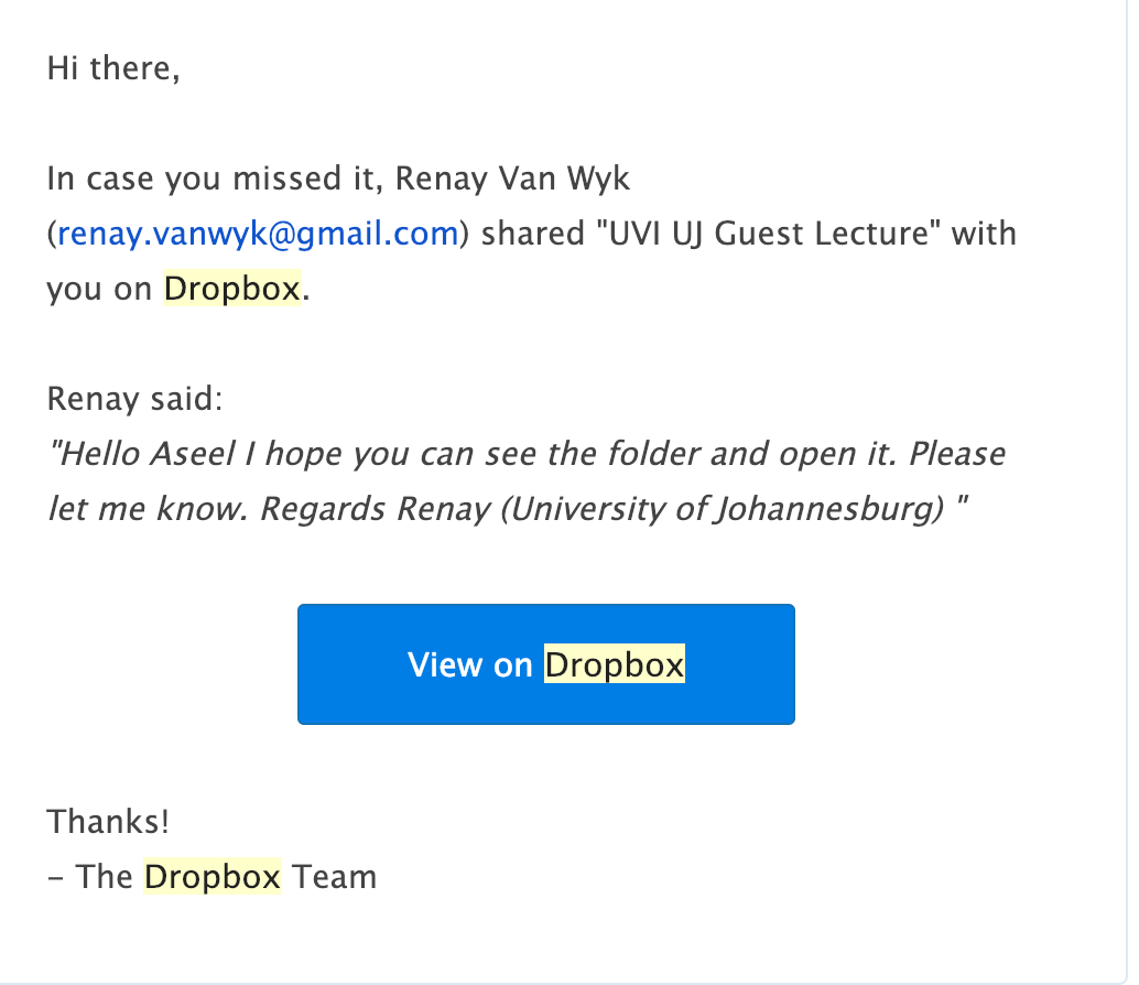 There was a problem completing this request - Dropbox Community
