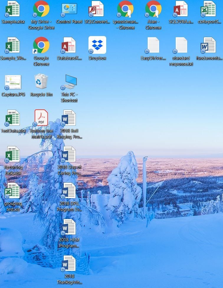 Blue sync icons appear on my Windows 10 desktop - Dropbox Community